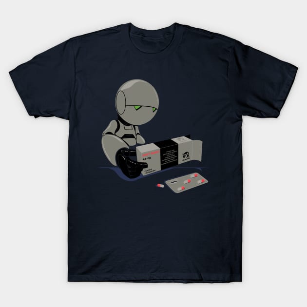 Don't Panic T-Shirt by RedBug01